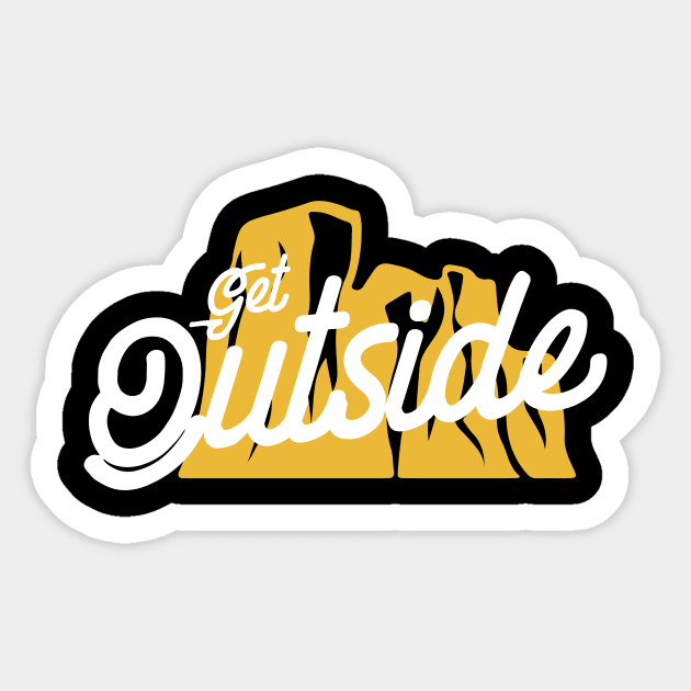 Get outside Sticker by yasserart